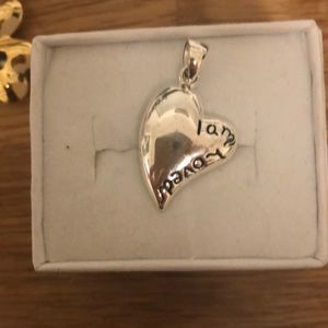 “I am loved “ charm for necklace